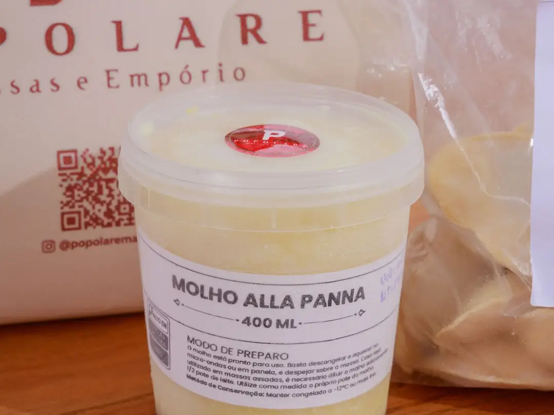 Alla Panna — Molho cremoso à base de creme de leite.