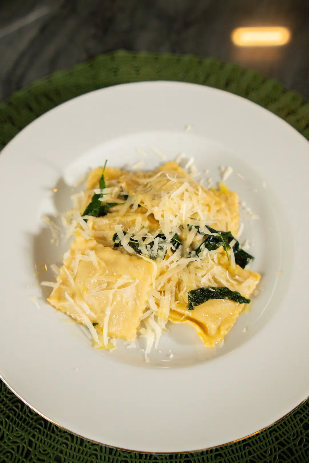 Tortelli di Zucca — Abóbora, parmesão e canela.